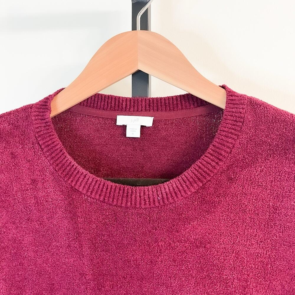 J Jill Womens Crew Neck Lightweight Tunic Sweater Dopamine - Red, Size XL - Picture 3 of 6